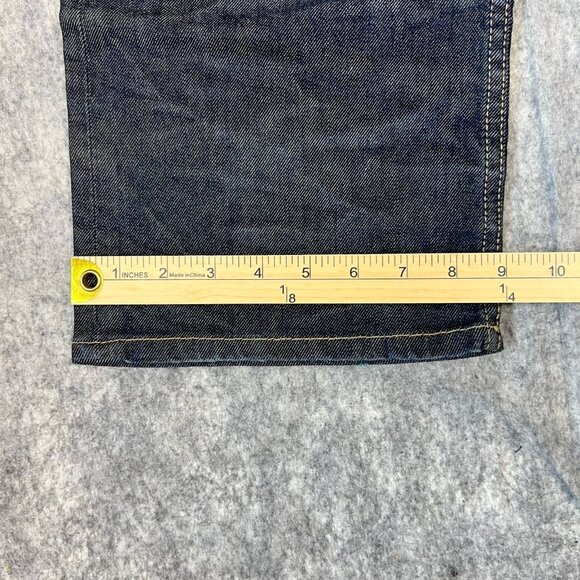 Buffalo David Bitton Travis-X Relaxed Fit Jeans Mens 32x34 Dark Wash Straight De - Picture 12 of 16